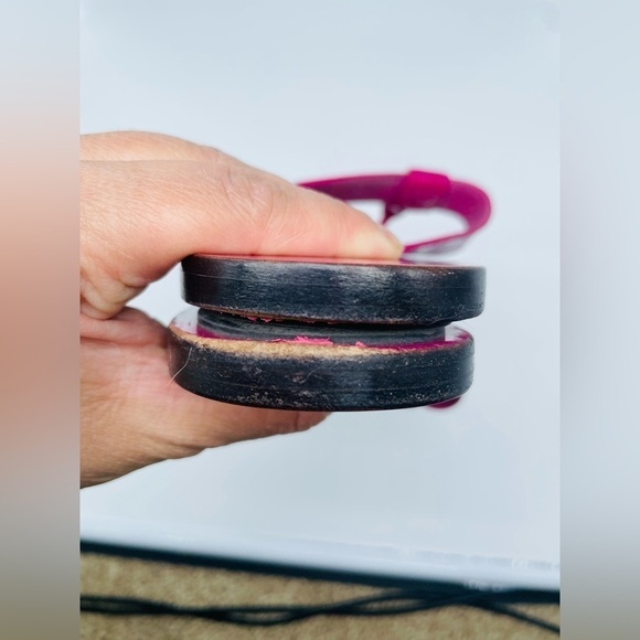 Gucci Fuschia Pink vernice crystal leather micro Guccisima sandals EU 37 US 7 - Picture 3 of 12